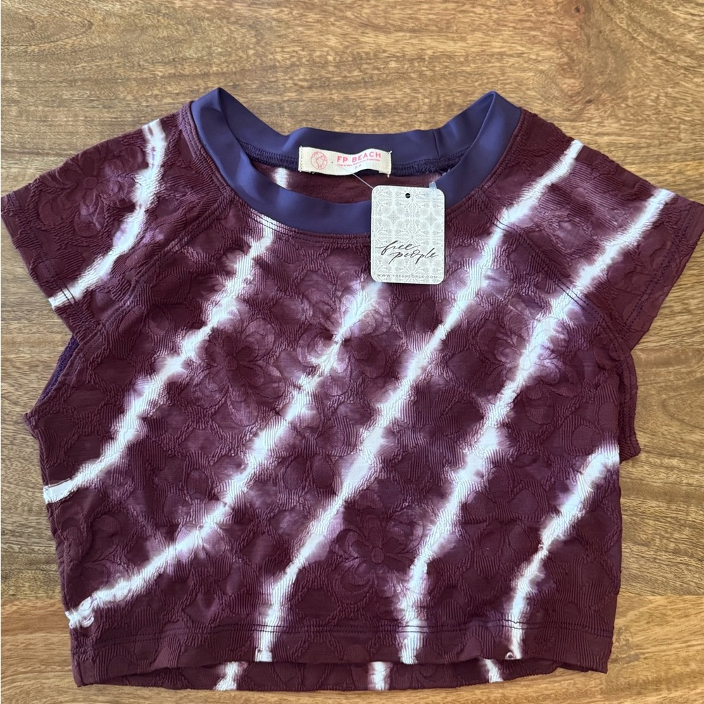 Free People Beach tie-dye crop top